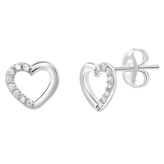 Donatello Gian Sterling Silver Heart Earrings