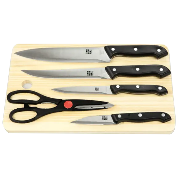 5-Piece Knife Set with Cutting Board