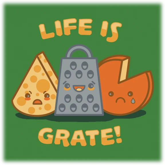 Life is Grate - Screen-Printed Tee