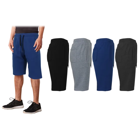 3-Pack: Assorted Men's Classic Jogger Lounge Shorts