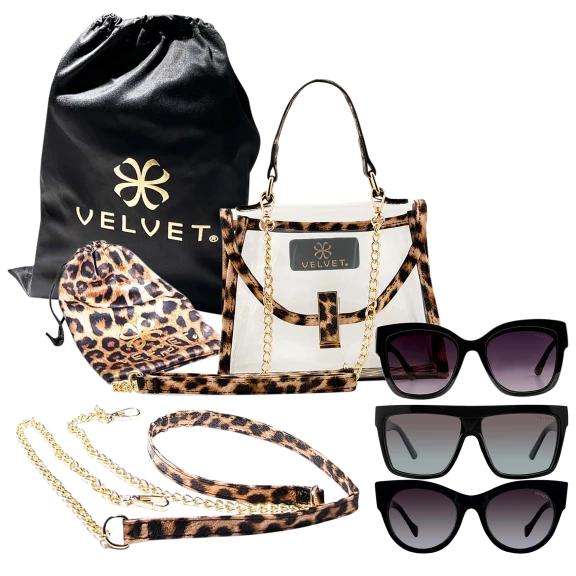 Velvet Eyewear Mini Bag and Sunglasses Set