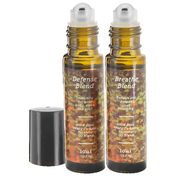 Sacred Life 2-Piece 10ml 100% Essential Oil Roll-On Set