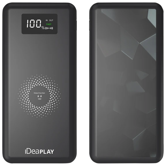 2-Pack: IdeaPlay 10,000mAh Wireless Fast Charging Power Banks