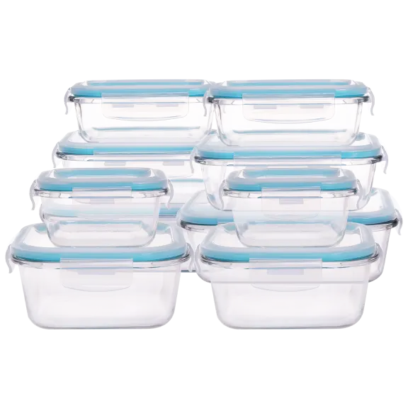 Genicook 20-Piece Glass Food Storage Set