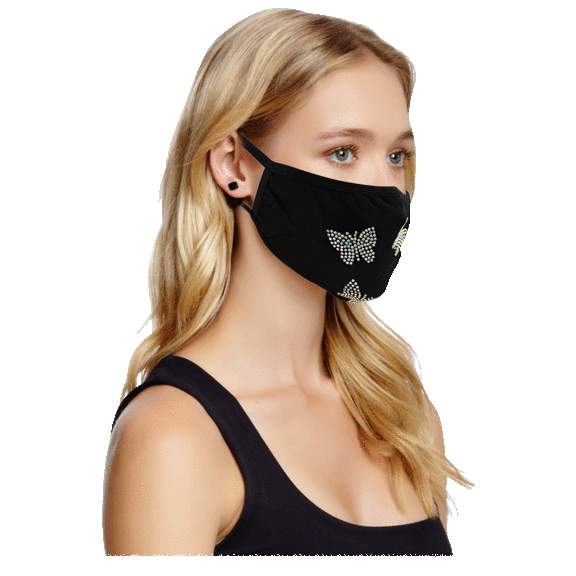 Ladies Crystal Butterfly Mask