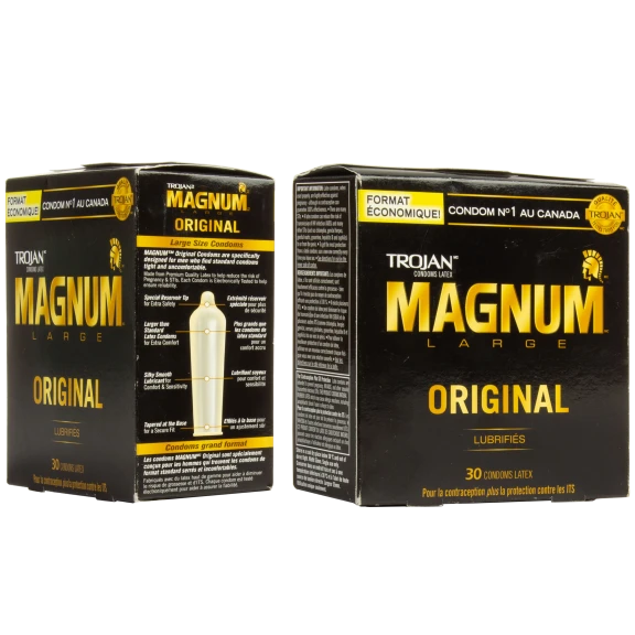 60-Pack: Trojan Magnum Large Lubricated Latex Condoms