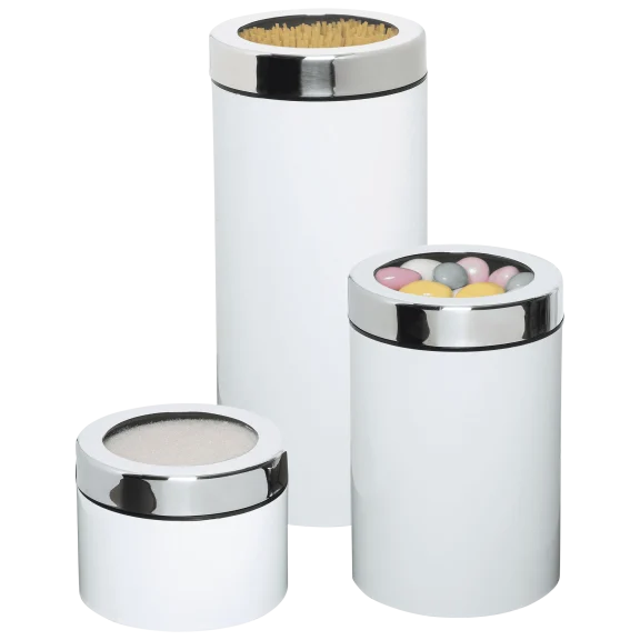 3-Piece Honey Can Do Retro Metal Canister Set