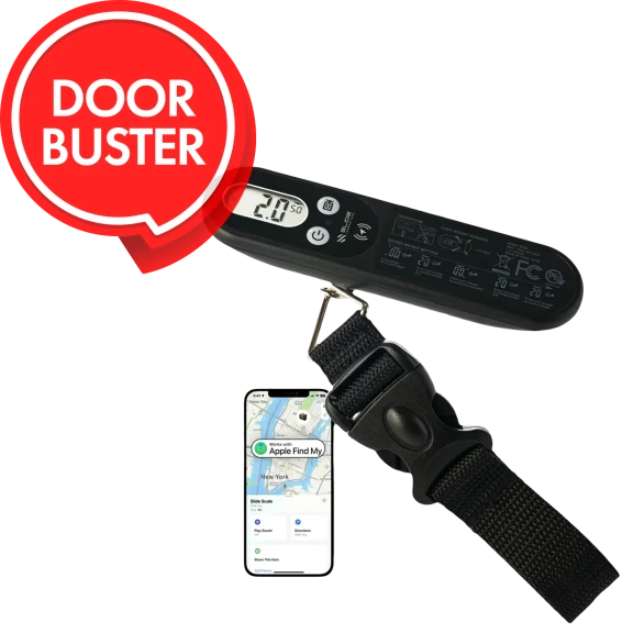 Slide Innovations "Find My" Luggage Tracker and Digital Scale