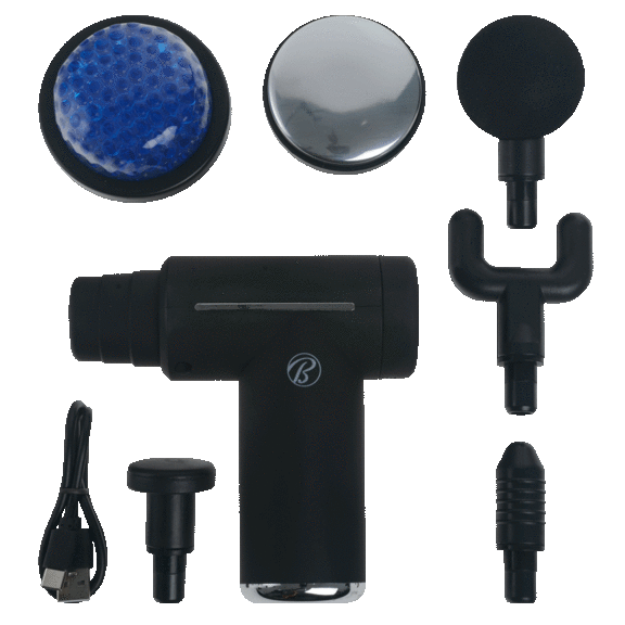Bally Total Fitness Premier Cordless Ultimate Hot and Cold Recovery Massage Gun