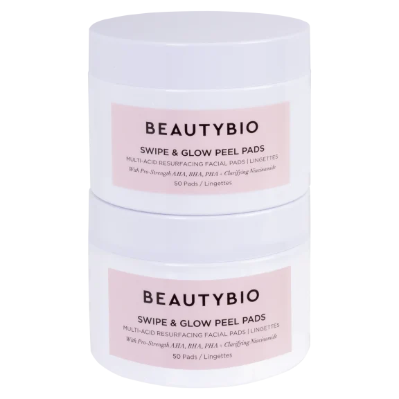 2-Pack: Beautybio Swipe and Glow Peel Pads (100 Count)
