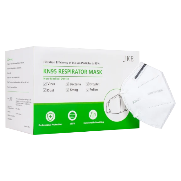 100-Pack: KN95 High Efficiency Respirator Masks