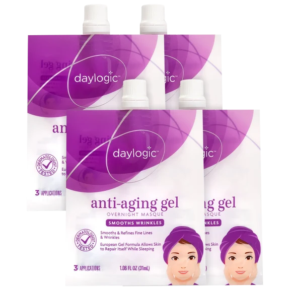 4-Pack: Day Logic Anti-Aging Overnight Gel Masque