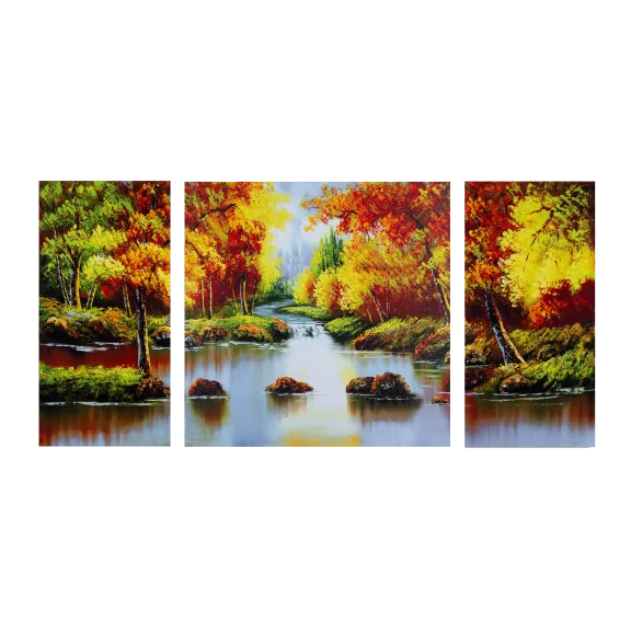 Weico Hand Painted Forest Trees Oil Painting Canvas