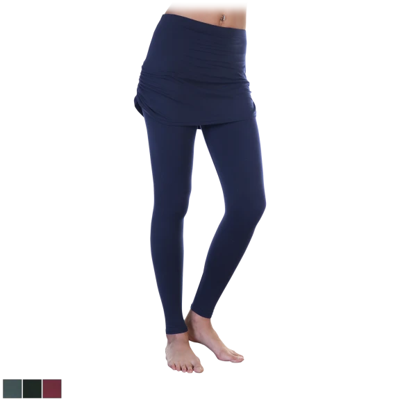 Angelina High Waist Leggings with Attached Mini Skirt