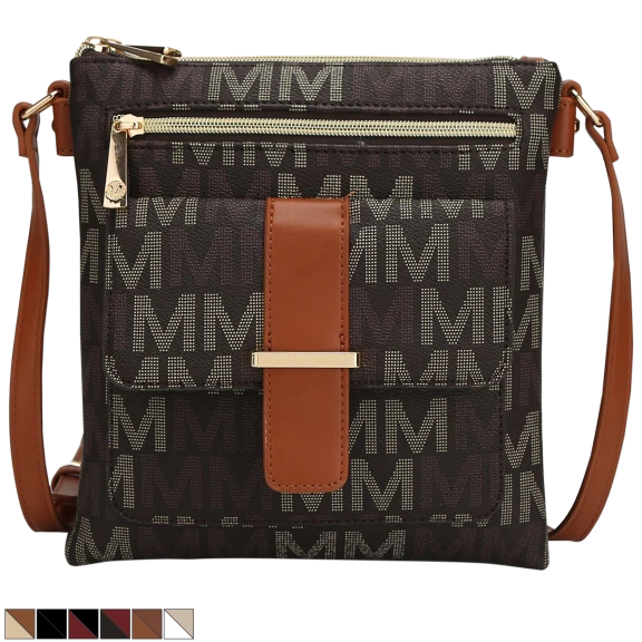 MKF Collection Jeni Multi Compartment Crossbody Bag by Mia K