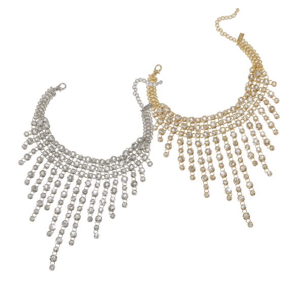 Savvy Cie Plated Waterfall Bib