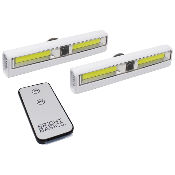 2-Pack: Bright Basics Ultra Bright Wireless Light Bars with Remote Control