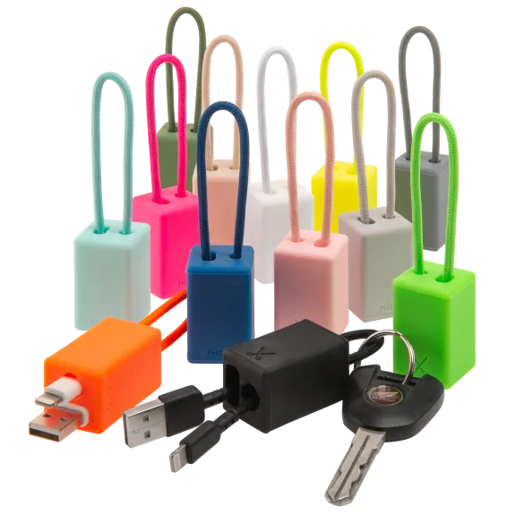 Pick-Your-2-Pack: Philo Mifi Certified Keychain Cables