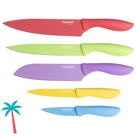 Cuisinart Advantage Bali Breeze 5-Piece Ceramic Coated Knives