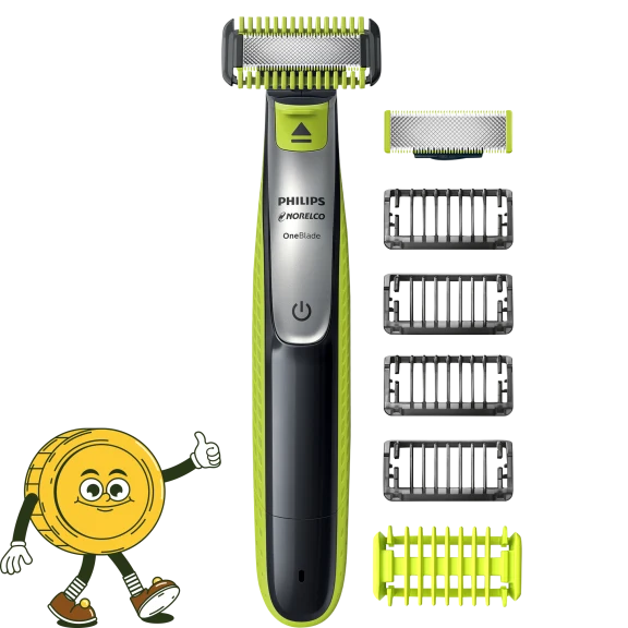 Philips Norelco OneBlade Face + Body Hybrid Electric Trimmer and Shaver
