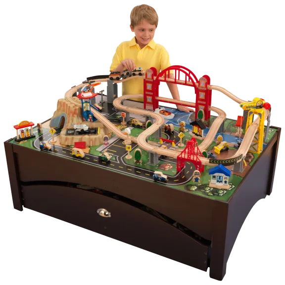 KidKraft Metropolis Train Set & Table