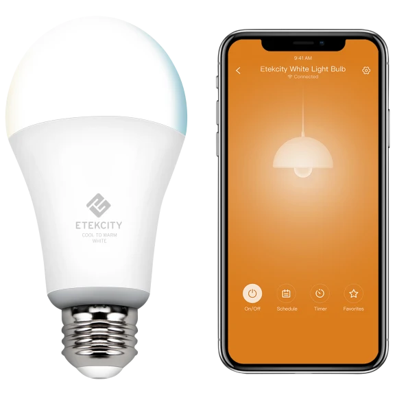 6-Pack: Etekcity Smart Led Dimmable Cool-To-Warm Light Bulbs
