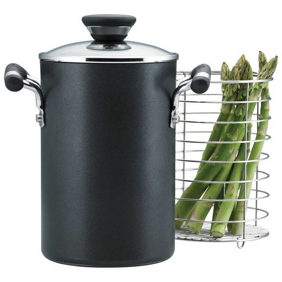 Circulon Acclaim Hard Anodized 3.5-Quart Asparagus Pot with Steamer Basket