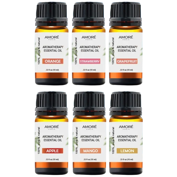Amore Paris Tropical Collection Aromatherapy Essential Oil Set (6-Pack)
