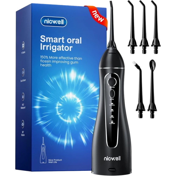 NICWELL Cordless Rechargeable Water Dental Flosser