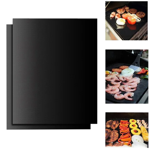 2-Pack: Heavy Duty BBQ Grill Mats