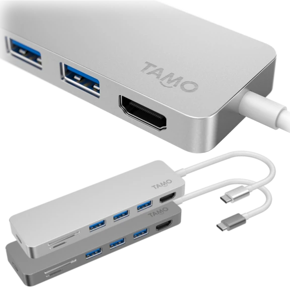 TAMO USB-C Extension Hub for Macbook and Mobile Devices