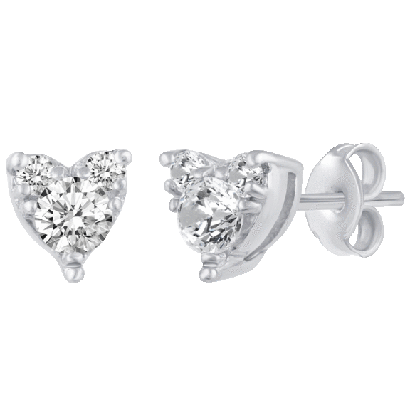 Fifth & Fine 1/4 Carat TW Natural Diamond Stud Earrings in .925 Sterling Silver