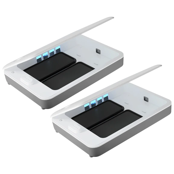 2-Pack: Sharper Image UV Zone Deluxe XL Sanitizing Station
