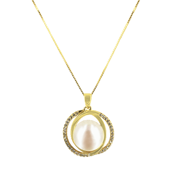 Pacific Pearls Royal Falls Collection Diamond Encrusted Pendants