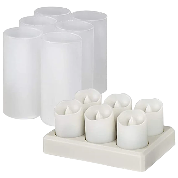 6-Pack: Rechargeable Tea Lights