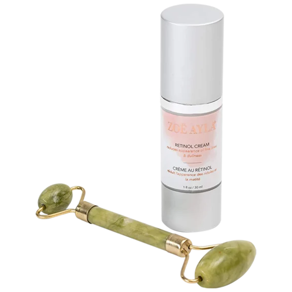 Zoe Ayla Retinol Cream (50g) & Jade Roller