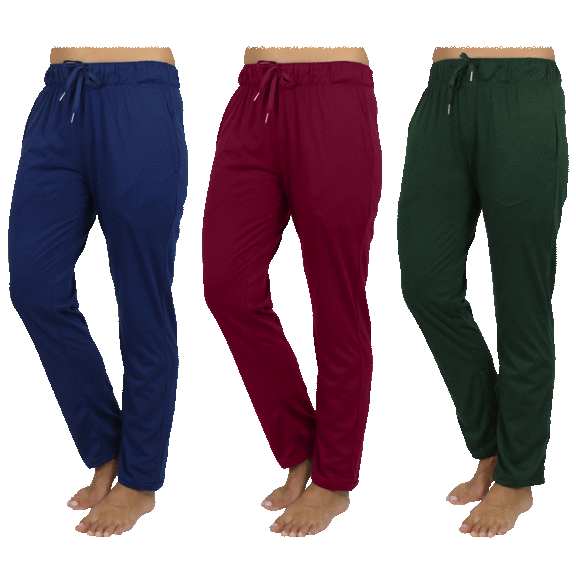3-Pack: Women's Comfort Lounge Pants with Pockets