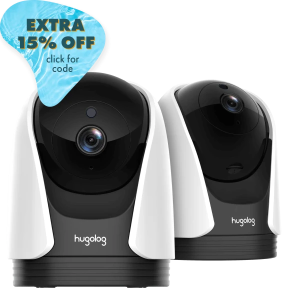 2-Pack: Hugolog Security Cameras