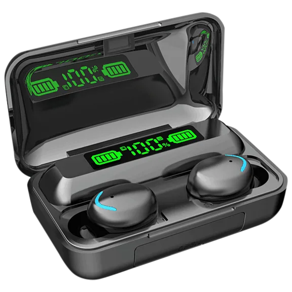 Santana Rio True Wireless Earbuds, Charging Case and Built-in 2000mah PowerBank
