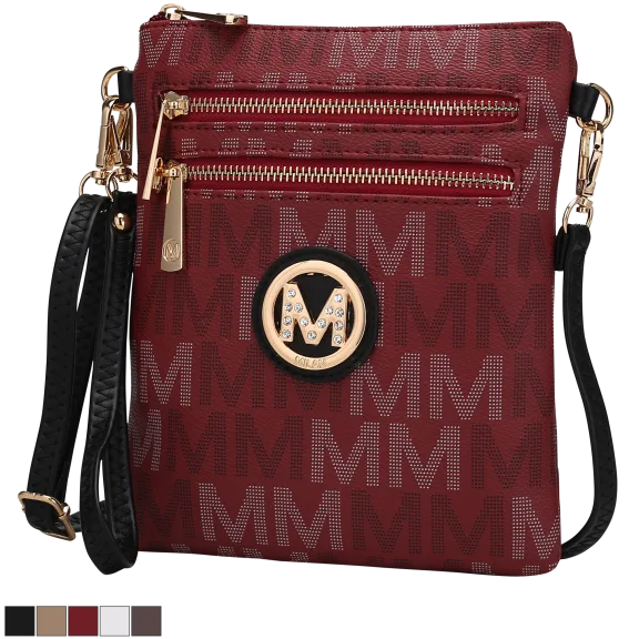 MKF Collection Gaia Milan M Signature Crossbody by Mia K.