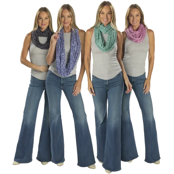 Pick Your 2-Pack: IMAN Global Chic Leopard Print Infinity Scarf