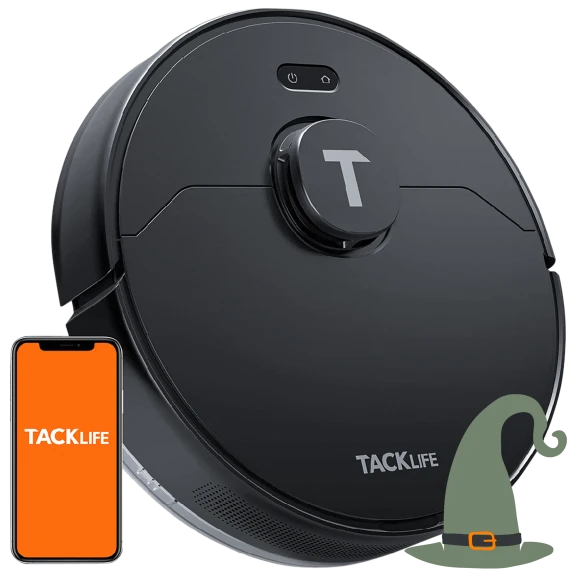 Tacklife S10 Pro Robotic Vacuum Cleaner With Mop, WiFi, and Lidar Navigation