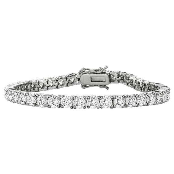 Genevive Clermont 5mm Round Prong Set Tennis Bracelet
