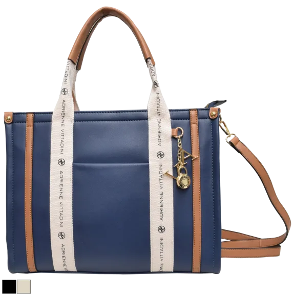 Adrienne Vittadini Montauk Tote with AV Charm
