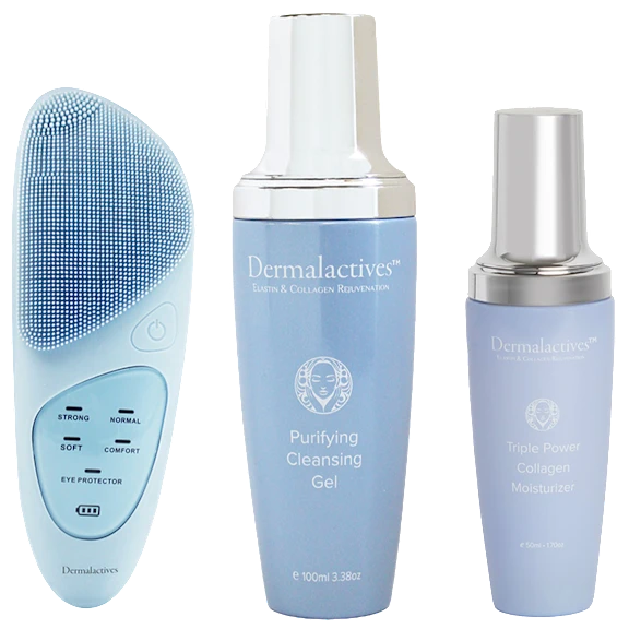 Dermalactives Cleanse & Plump Bundle with Cleanser & Collagen Moisturizer