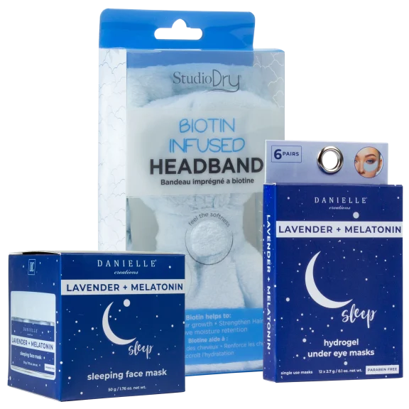 Danielle Night Routine Bundle with Infused Headband and Eye Masks