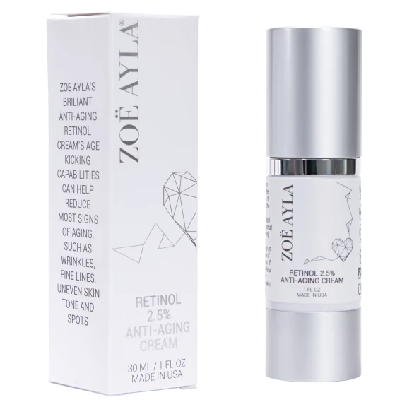 Zoë Ayla Brilliant Anti-Aging Retinol Cream with Vitamin E and Hyaluronic Acid