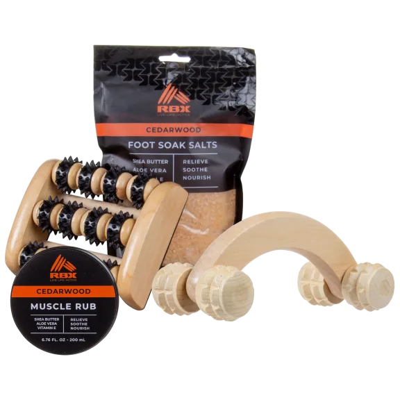 RBX Massage Rollers with Rub and Foot Soak