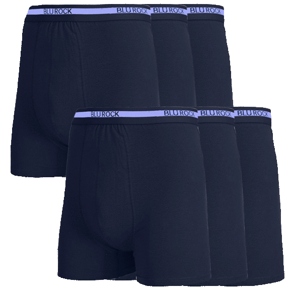 6-Pack: Men's Stretch Cotton Boxer Briefs