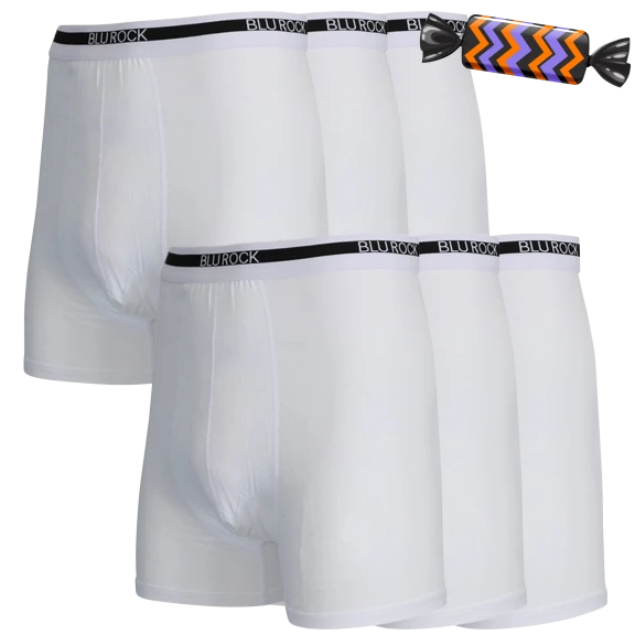 6-Pack: Men's Stretch Cotton Boxer Briefs
